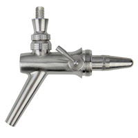 V10 Brushed Stainless Steel Flow Control Faucet - Lever Adjustment