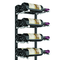 Vino Pins Flex Wall Mounted Metal Wine Rack system - 18 bottle metal wine rack with milled aluminum pins