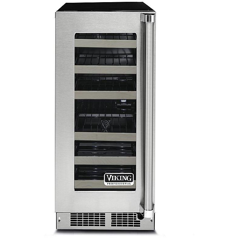 Viking 15" Wide VWUI5151GSS Left Hinge Undercounter Wine Cellar