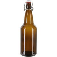 EZ Cap 500ml Flip-Top Home Brew Beer Bottles - Amber - (84 Cases of 12)