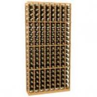 8 Column Wood Wine Rack