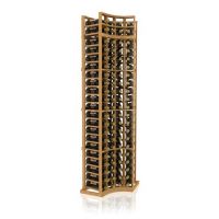 7' Curved Corner Standard Wood Wine Rack