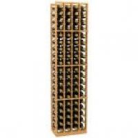 4 Column Wood Wine Rack