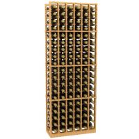 6 Column Wood Wine Rack