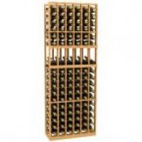 6 Column Display Wood Wine Rack