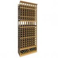 8' Eight Column Display Wood Wine Rack