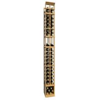 8' Two Column Display Wood Wine Rack