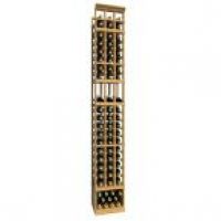 8' Three Column Display Wood Wine Rack
