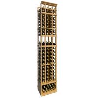 8' Four Column Display Wood Wine Rack