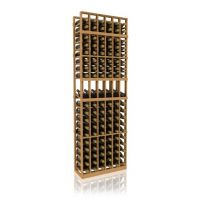 7' Six Column Display Wood Wine Rack