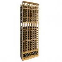 8' Seven Column Display Wood Wine Rack