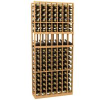 7 Column Display Wood Wine Rack