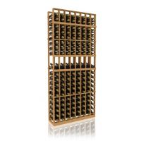 7' Eight Column Display Wood Wine Rack