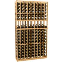 9 Column Display Wood Wine Rack