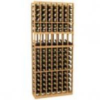 7 Column Display Wood Wine Rack
