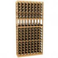 8 Column Display Wood Wine Rack