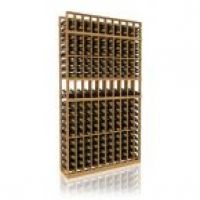 7' Ten Column Display Wood Wine Rack