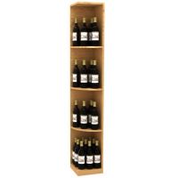 Solid Quarter Round Wine Display - Square Base