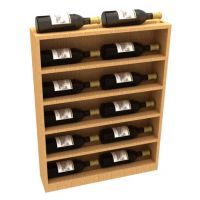 Vertical End Display For Waterfall Wine Rack