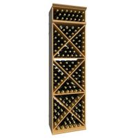 7' Solid X-Cube Wine Rack