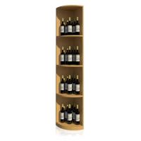 Solid Quarter Round Wine Display