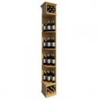 8' Solid Quarter Round Wine Display - Square Base