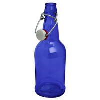 EZ Cap 500ml Flip-Top Home Brew Beer Bottles - Blue (Case of 12)
