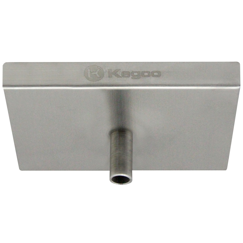 Kegco DP64D Wall Mount Beer Drip Tray w/Drain 6" Wide, Stainless