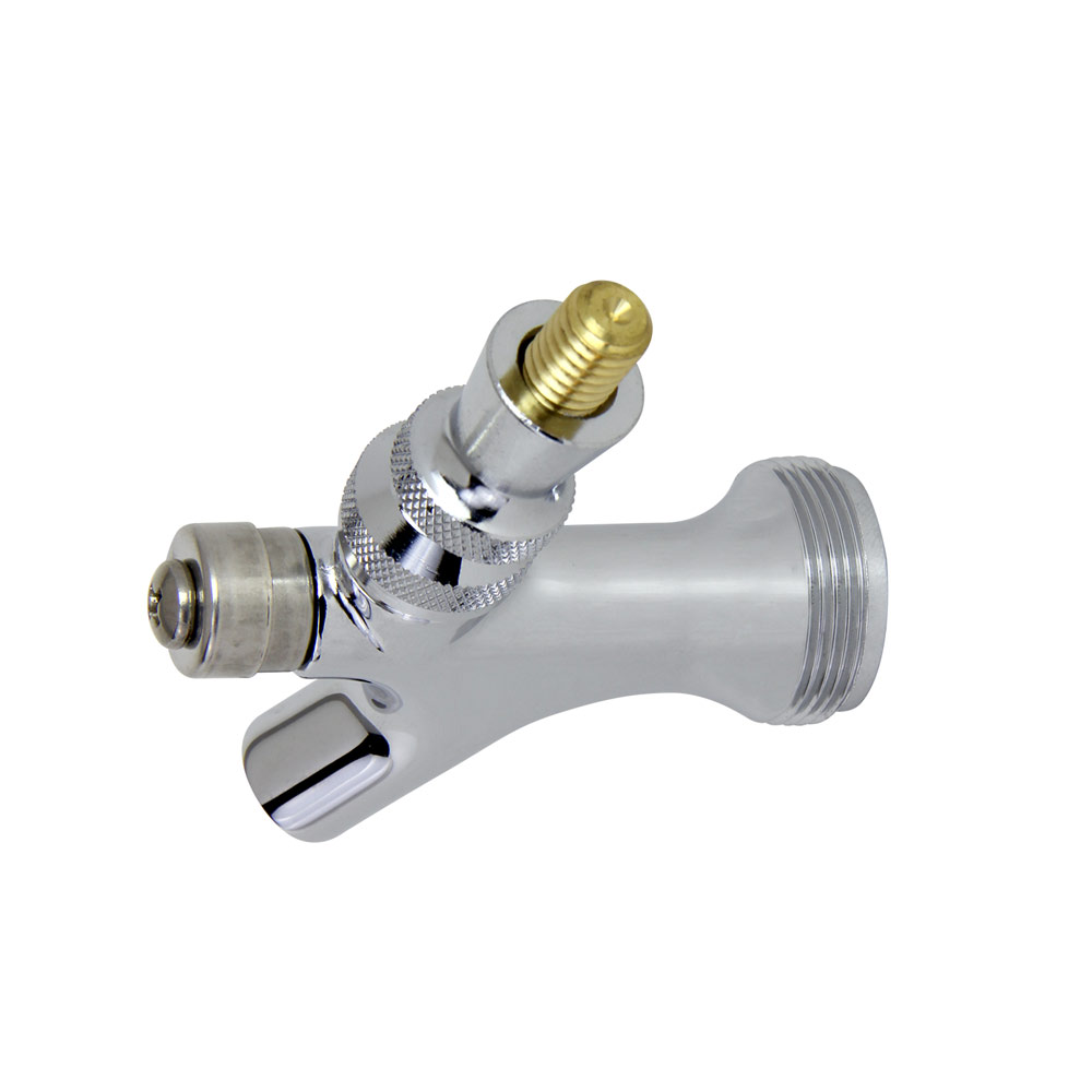 SelfClosing Chrome Beer Faucet with Brass Lever