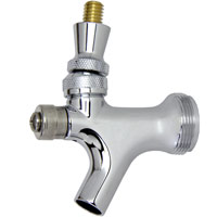 Self-Closing Chrome Beer Faucet with Brass Lever