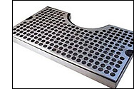 Surface Mount Stainless Steel Drip Tray with Cut-Out