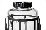 Two 5.5 Gallon Wide Mouth Glass Carboys