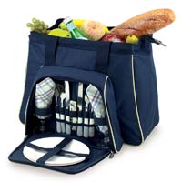 Toluca Insulated Cooler with Service for 2 - Navy