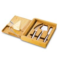 Soiree Bamboo Cutting Board & Cheese Set