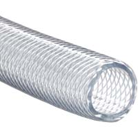 1 Foot of 5/16 I.D. Clear Braided Vinyl Hose