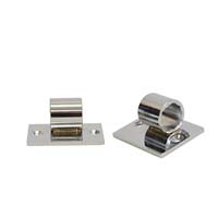 Angled Mounting Plate Pair - Chrome Finish
