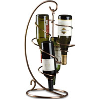 LAST ONE!  Table Tendril 4-Bottle Wine Rack - Copper