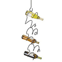 Climbing Tendril Wine Rack - Black
