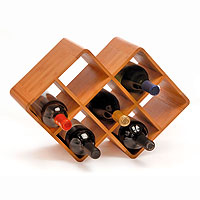 Bamboo 8-Bottle Wine Rack