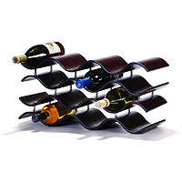 Bali Countertop Wine Rack - Ebony