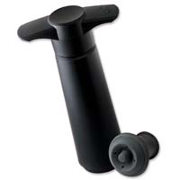 Vacu Vin Wine Saver Giftpack with Black Vacuum Pump