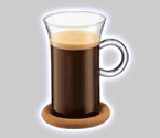 Bodum 10436-10 Shin Bistro Coffee Cup w/Cork Coaster (Set of 2)