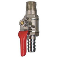 Gas Shut Off with Check Valve - 3/8