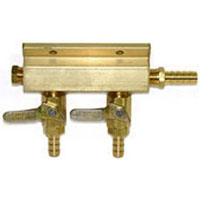 Aluminum Two-Way Beer Air Line Distributor without Safety