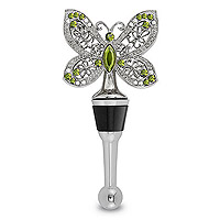 Garden Jeweled Butterfly Wine Bottle Stopper