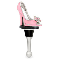 Pretty in Pink Shoe Wine Bottle Stopper