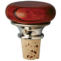 Rosewood Flat-Top Cork Wine Stopper