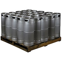 Pallet of 25 Kegs -  5 Gallon Commercial Keg with  Drop-In D System Sankey Valve