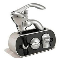 Metrokane Black Houdini Lever Style Corkscew