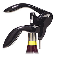 Metrokane Black Houdini Lever Style Corkscew